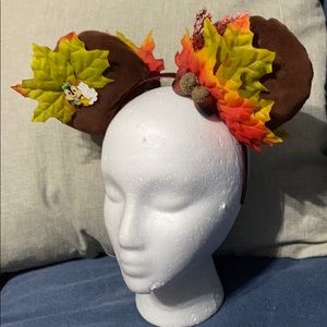 Fall Disney Style Ears with Chip or Dale